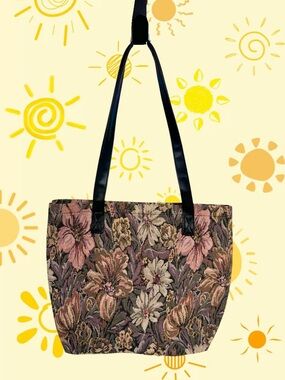 Vintage tapestry floral purse
